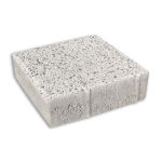 PAVES ELEGANCE LAVÉ 20 X 20 X6 ST MORITZ (11,52 M2/PAL) (BLANC MOUCHETÉ NOIR)